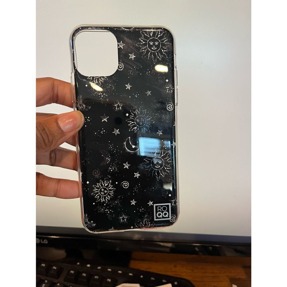 ROQQ iPhone 11 Pro Max protective iPhone Case Sun Moon Stars